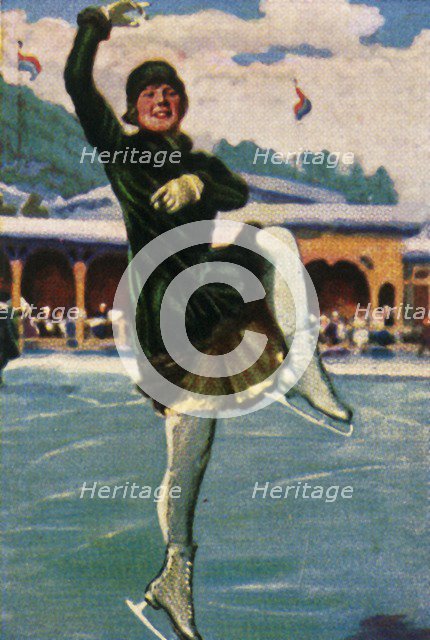 Norwegian figure skater and film star Sonja Henie, 1928. Creator: Unknown.