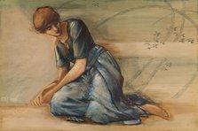 The Briar Rose Series - Study for 'The Garden Court', 1889. Creator: Sir Edward Coley Burne-Jones.