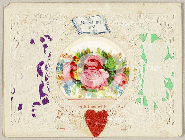 Forget Me Not (valentine), 1860/69. Creator: Thomas Wood.