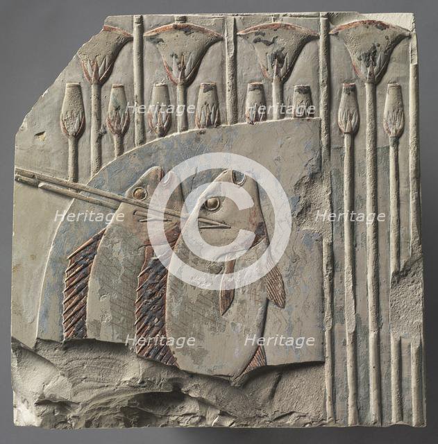 Spearing Fish, c. 667-647 BC. Creator: Unknown.