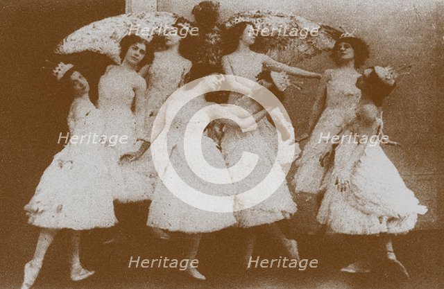 Olga Preobrajenskaya as Odette with Swans in the Ballet Swan Lake Artist: Anonymous  