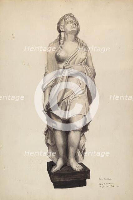Galatea Figurehead, c. 1940. Creator: Mary E Humes.
