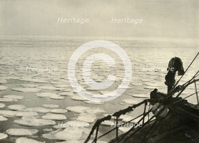 'Pancake Ice in the Ross Sea', c1908, (1909).  Artist: Unknown.