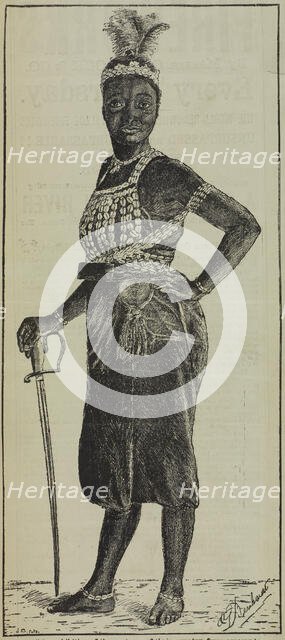 The 'Famous Amazons' - performances at the Crystal Palace, 1880.  Creator: Unknown.