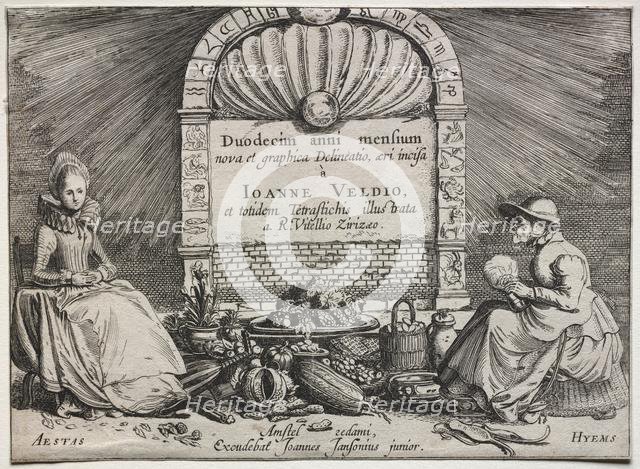 The Twelve Months. Creator: Jan van de Velde (Dutch, 1620-1662).