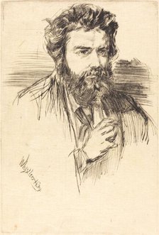 Astruc, A Literary Man, 1859. Creator: James Abbott McNeill Whistler.