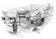 Esquimaux storehouses, Packwell Village, Alaska, 1890. Creator: Unknown.