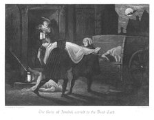 Scene from Old St Paul's by William Harrison Ainsworth, 1855. Artist: John Franklin