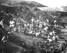 Gold mine, Korea, c1900. Artist: Unknown