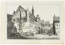 Rath Haus, Ulm, 1833. Creator: Samuel Prout.