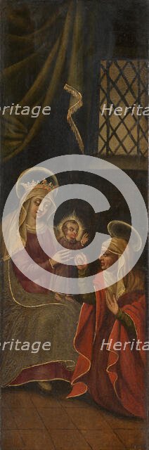 Madonna with a Saint, 17th century. Creator: Anon.