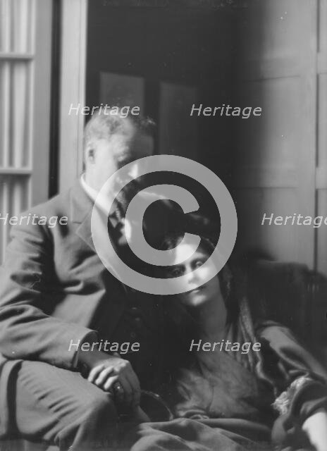 Duncan, Isadora, and Paris Singer, portrait photograph, between 1916 and 1918. Creator: Arnold Genthe.
