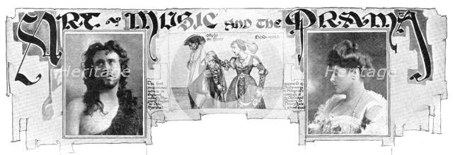 Art, Music and the Drama, 1909. Creator: Heckscher.