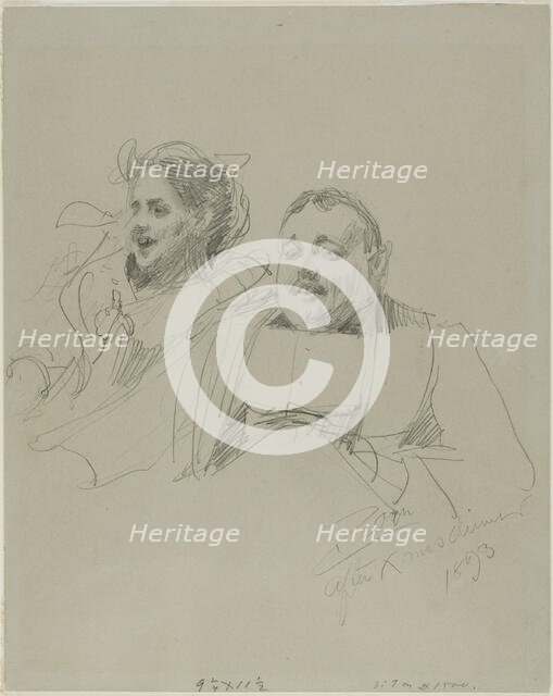 Mr. and Mrs. Raymond Johnson, 1893. Creator: Anders Leonard Zorn.