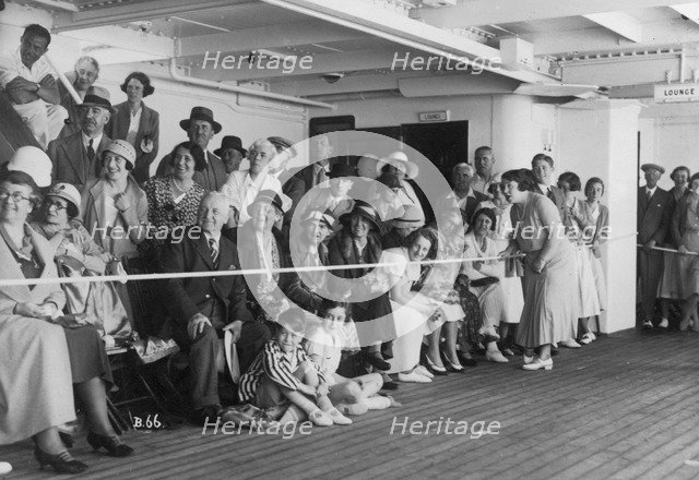 On board the RMS 'Atlantis', c1929-c1939(?). Artist: Unknown