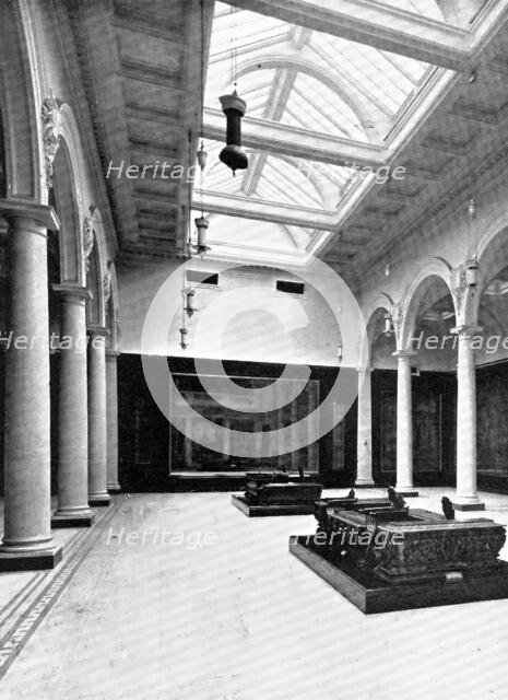 ...The Victoria and Albert Museum: the east central (Tapestry) court..., 1909. Creator: Clarke & Hyde.