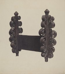 Wrought Iron Ornament, 1935/1942. Creator: Mauvell.