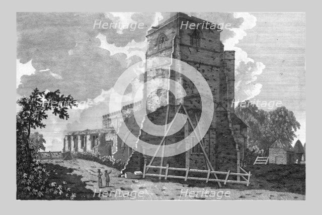 'The North West Aspect of the Priory Church of St. Mary Swine', 1784. Creator: Newton.