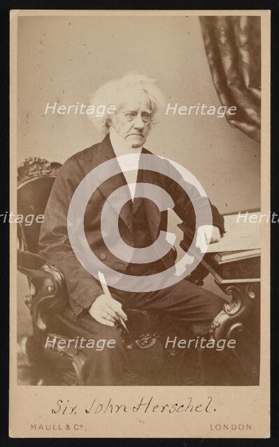 Portrait of Sir John Frederick William Herschel (1792-1871), Before 1871. Creator: Maull & Co.