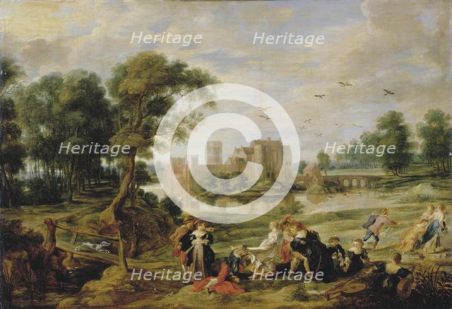 The castle park in Ekeren, 1527-1530. Creator: Rubens, Pieter Paul (1577-1640).