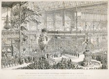 Opening of the Great Exhibition, Crystal Palace, Hyde Park, London, 1851. Artist: George Cruikshank.