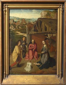 The Adoration of the Shepherds , ca 1485. Creator: David, Gerard (ca. 1460-1523).