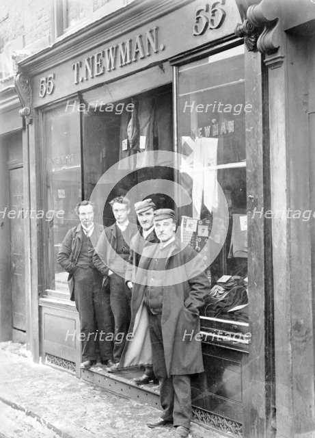 T Newman's clothes shop. Artist: Unknown