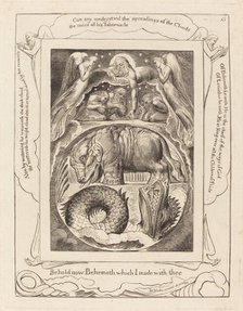 Behemoth and Leviathan, 1825. Creator: William Blake.