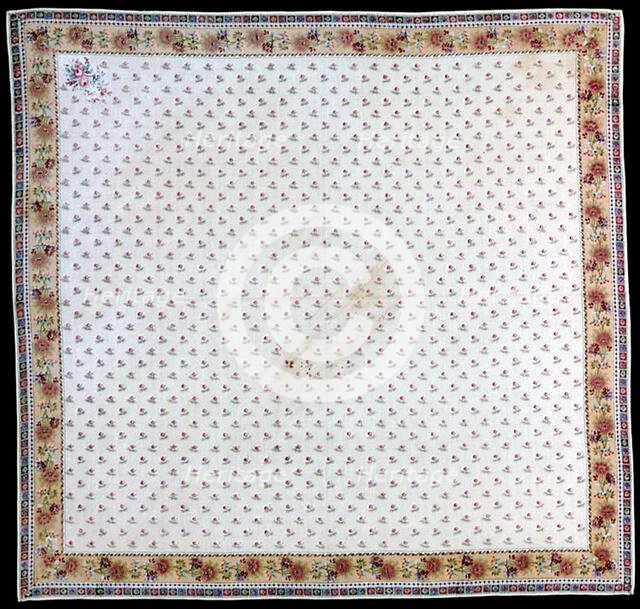 Handkerchief, France, 1701/50. Creator: Unknown.