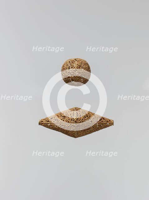 Spherical Bead, Egypt or Syria, 11th century. Creator: Unknown.