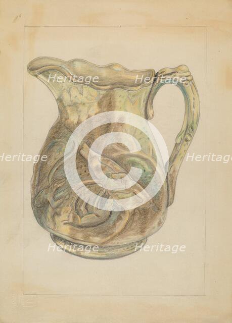 Pitcher, 1935/1942. Creator: Gertrude Lemberg.