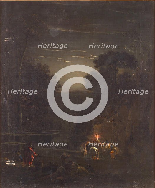 Nocturnal Crayfishing, 1625-1652. Creator: Jan Asselijin.