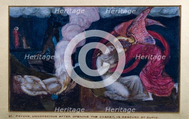 Cupid and Psyche - Study for the Palace Green Mural - Psyche receiving the Casket from..., 1872. Creator: Sir Edward Coley Burne-Jones.