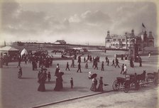 Rhyl. The Pavilion and Pier, 1870s. Creator: Francis Bedford.