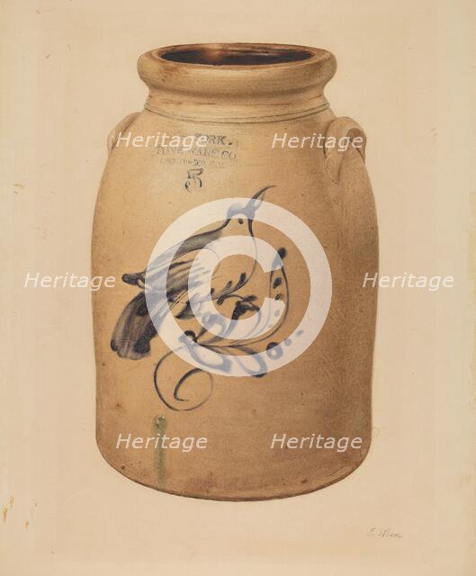 Jar, 1935/1942. Creator: Elsie Wein.