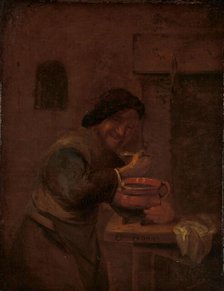 Man Eating from an Earthenware Pot, c.1660-c.1680. Creator: Daniel Boone.