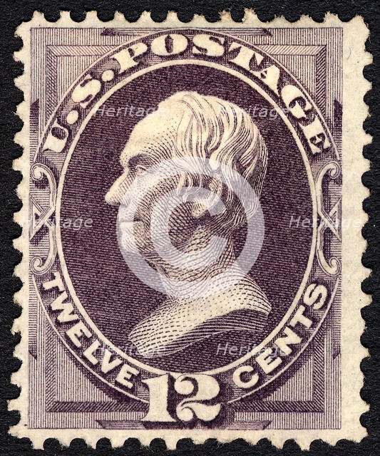 12c Henry Clay single, 1870. Creator: National Bank Note Company.