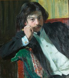 Portrait of the poet Janko Lavrin (1887-1986), 1909. Artist: Kustodiev, Boris Michaylovich (1878-1927)