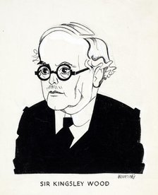 Sir Kingsley Wood, between 1939 and 1946. Creators: Central Office of Information, John Musgrave-Wood.
