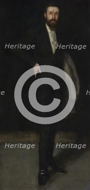 Arrangement in Black: Portrait of F. R. Leyland, 1870-1873. Creator: James Abbott McNeill Whistler.