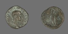 Sestertius (Coin) Portraying King Philip II, 244-246. Creator: Unknown.