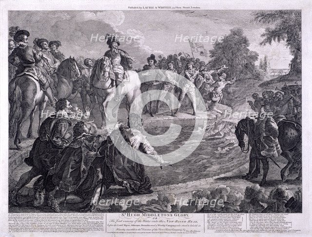 New River Head, Finsbury, London, c1740. Artist: George Bickham