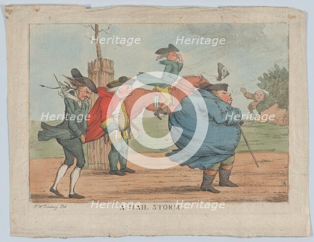 A Hail Storm, 1800-1820. Creator: Unknown.