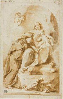 Madonna and Child with Saint Anthony of Padua, n.d. Creator: Giovanni Battista Pittoni the Younger.