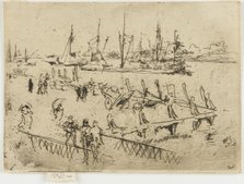Little Dordrecht, 1884. Creator: James Abbott McNeill Whistler.