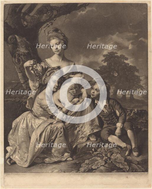 The Wright Family (The Bradshaw Children), 1769. Creator: Valentine Green.