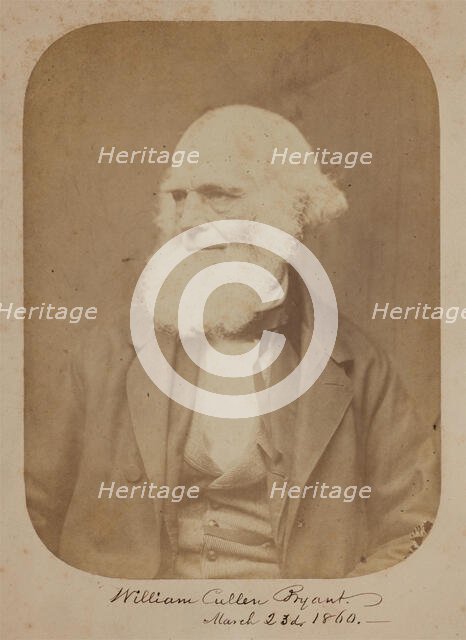 William Cullen Bryant, 1860. Creator: Rintoul & Rockwood.