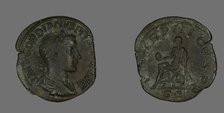 Sestertius (Coin) Portraying Emperor Gordianus, 238-244. Creator: Unknown.