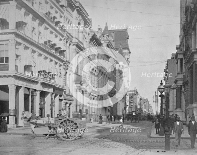 'Chestnut Street, Philadelphia', 19th century. Artist: Unknown.