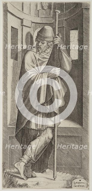 St James Major. Plate 6. From: Christ and the Apostles, 1545. Creator: Lambert Suavius.